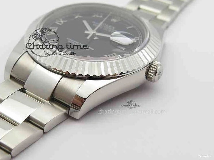 SS Maker Dial Roman On 41mm Edition SS Markers Black SA3136 BP II DateJust Bracelet Best 0327